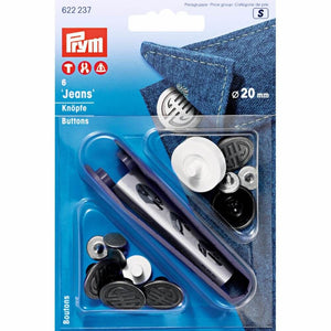 Prym Jeans-Knöpfe 20 mm alteisen